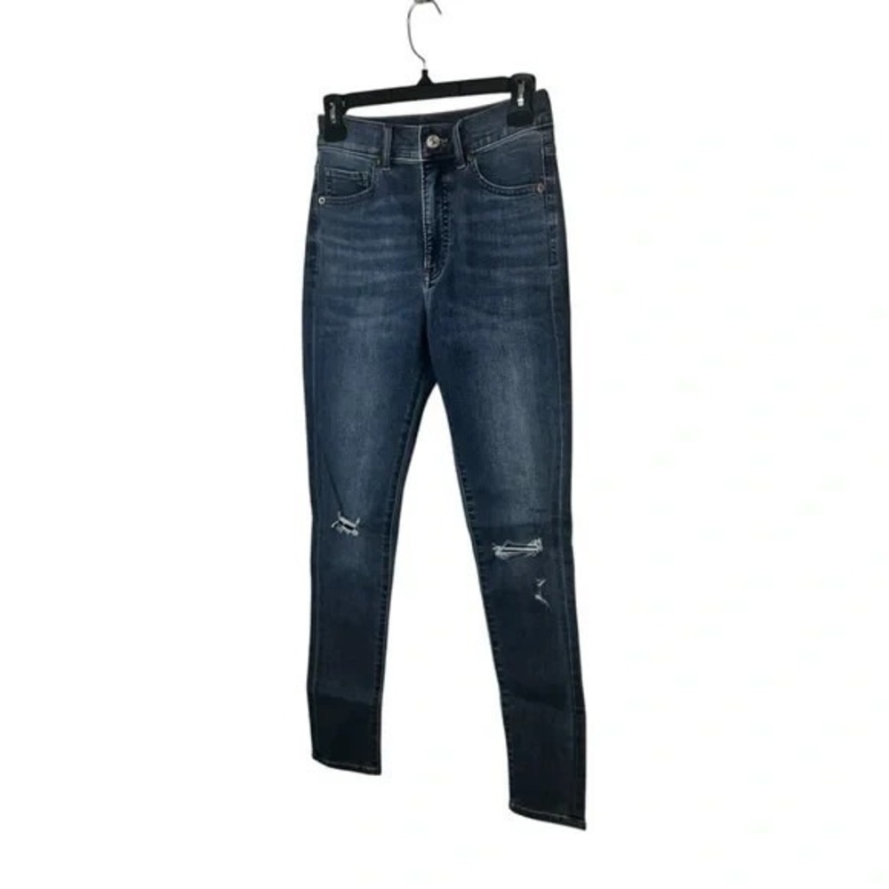 Express Skinny High Rise‎ Distressed Jeans Size 0 R